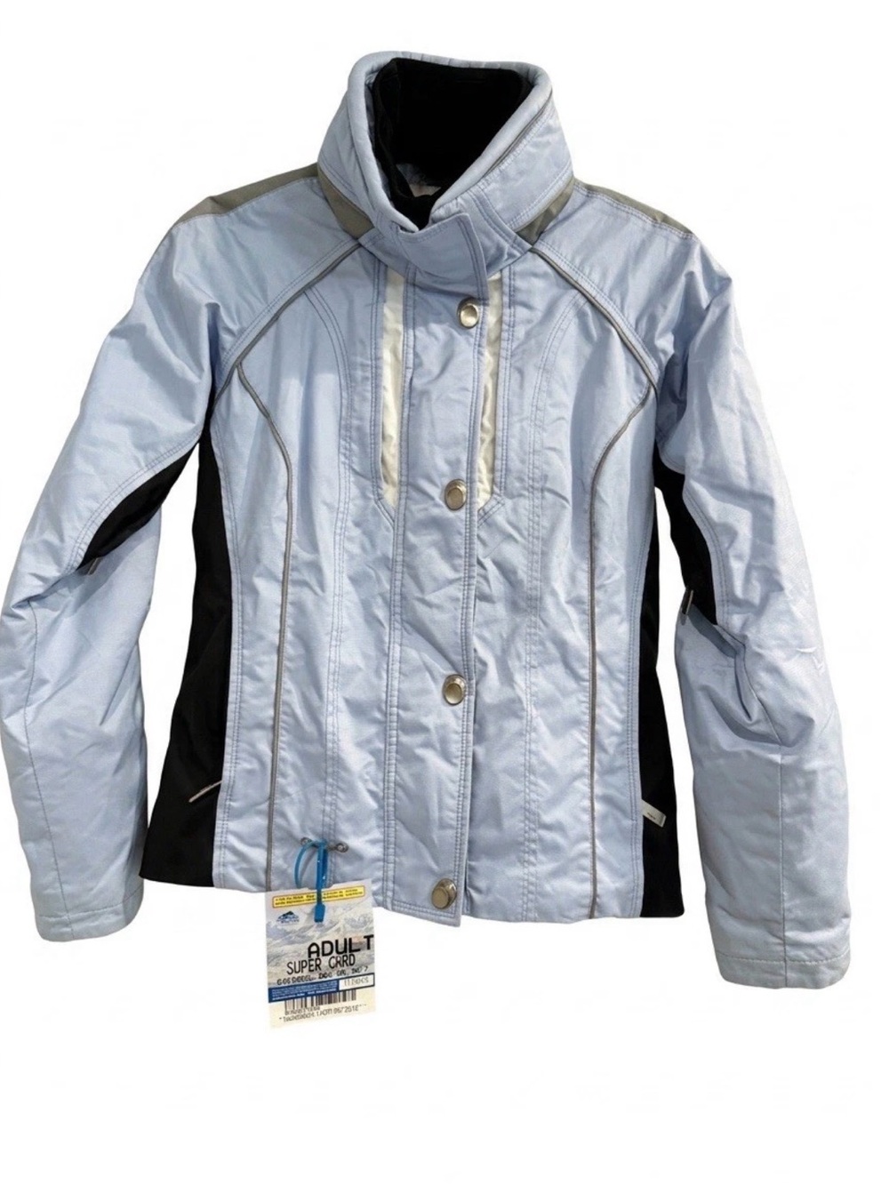 Spyder Women's Size 6 Ski Jacket Blue Black XTL 10,000 Thinsulate LiteLoft